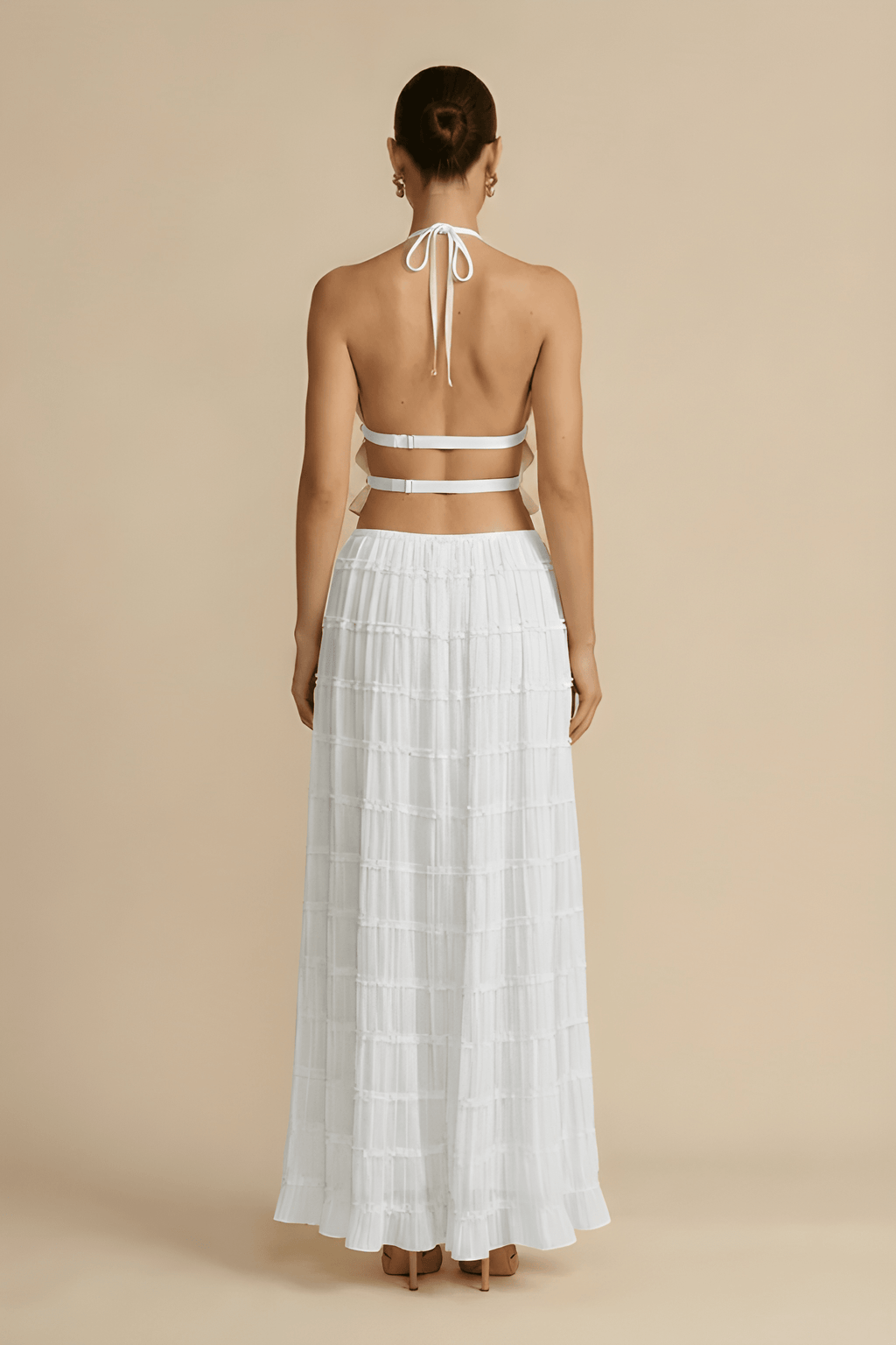 Soft‑Draped Halter Skirt Set