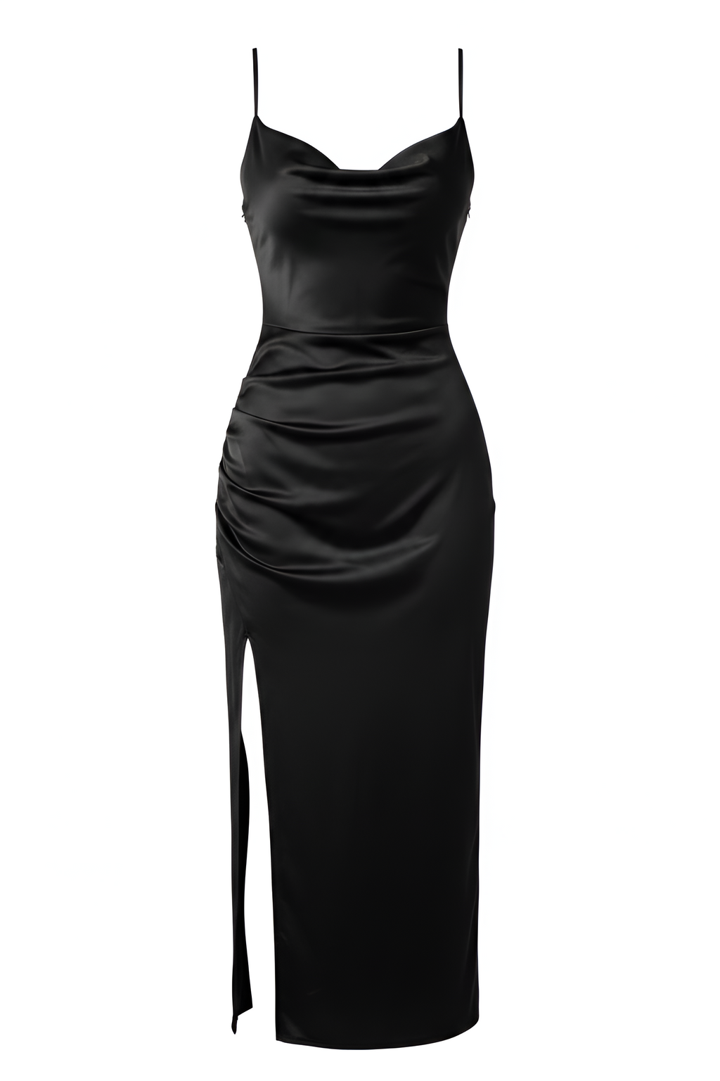 Sculpted Velvet Midi Dress