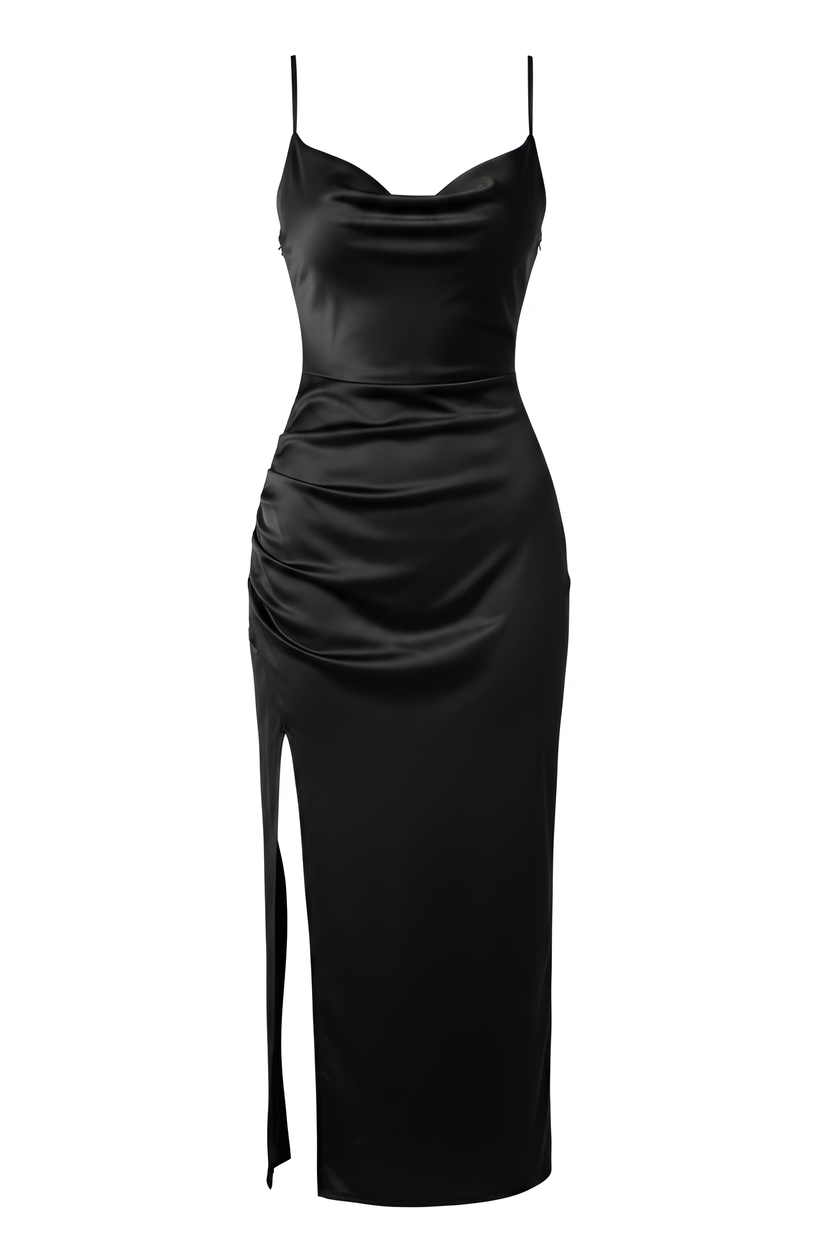 Sculpted Velvet Midi Dress
