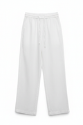 White Linen Trousers Flat-lay