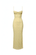 Floral Column Slip Dress